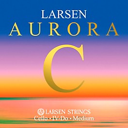 Larsen Strings Aurora Cello C String 1/8 Size, Me... Larsen Strings Aurora Cello C String 4/4 Size, Medium Tungsten, Ball End