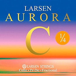 Larsen Strings Aurora Cello C String 1/4 Size, Medium Tungsten, Ball End