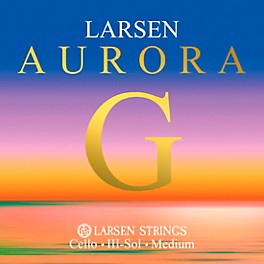 Larsen Strings Aurora Cello G String 1/4 Size, Medi... Larsen Strings Aurora Cello G String 4/4 Size, Medium Nickel, Ball End