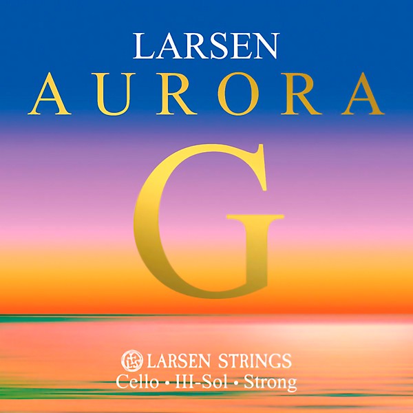 Larsen Strings Aurora Cello G String 4/4 Size, Heavy Nickel, Ball End