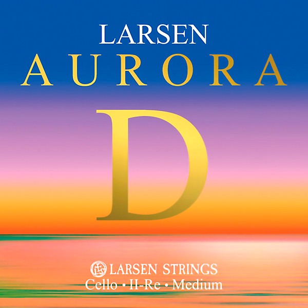 Larsen Strings Aurora Cello D String 4/4 Size, Medium
