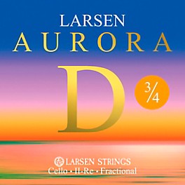 Larsen Strings Aurora Cello D String 1/16 Size, Medium Larsen Strings Aurora Cello D String 3/4 Size, Medium