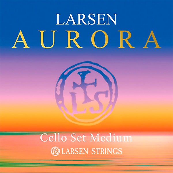 Larsen Strings Aurora Cello String Set 4/4 Size, Medium