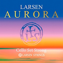 Larsen Strings Aurora Cello String Set 4/4 Size, Heavy
