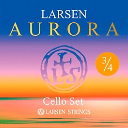 Larsen Strings Aurora Cello String Set 1/16 Size, Medium Larsen Strings Aurora Cello String Set 3/4 Size, Medium