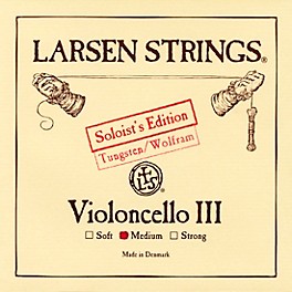 Larsen Strings Soloist Edition Cello G S... Larsen Strings Soloist Edition Cello G String 4/4 Size, Medium Tungsten, Ball End