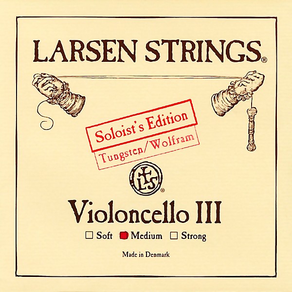 Larsen Strings Soloist Edition Cello G String 4/4 Size, Medium Tungsten, Ball End