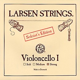 Larsen Strings Soloist Edition Cello A String 4/4 Size, Heavy Steel, Ball End