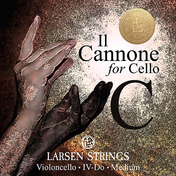 Larsen Strings Il Cannone Warm and Broad Cello C String 4/4 Tungsten, Ball End