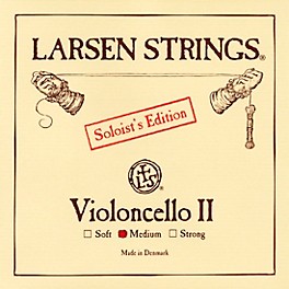 Larsen Strings Soloist Edition Cello D Stri... Larsen Strings Soloist Edition Cello D String 4/4 Size, Medium Steel, Ball End