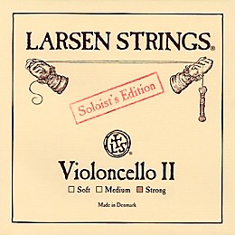 Larsen Strings Soloist Edition Cello D String 4/4 Size, Heavy Steel, Ball End
