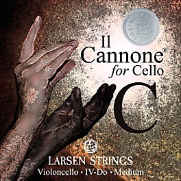 Larsen Strings Il Cannone Direct and Focused Cello C String 4/4 Tungsten, Ball End