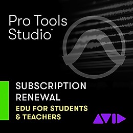 Avid Pro Tools | Studio 1-Year Subscription Updates and Support, Renewal for Student/Teacher Subscription Licenses - One-Time Payment