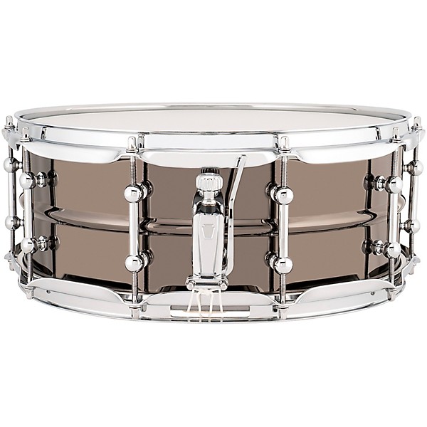 Ludwig Universal Series Black Brass Snare Drum With Chrome Hardware 14 x 5.5 in.