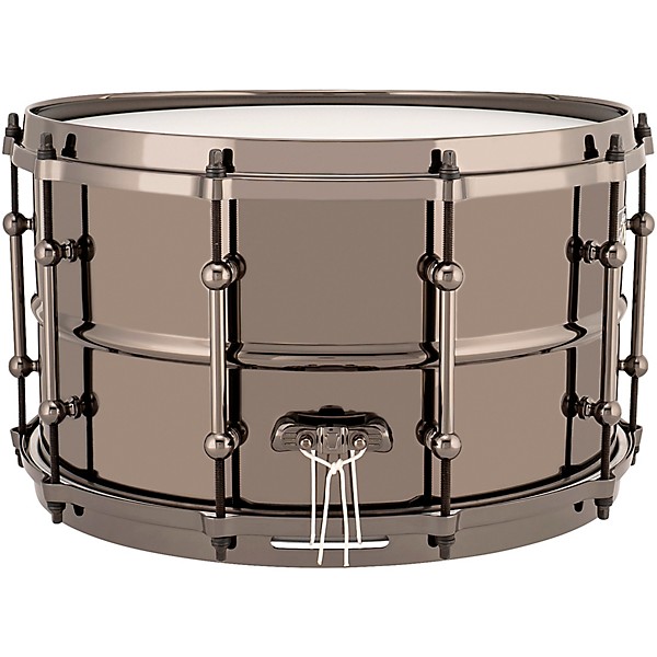 Ludwig Universal Series Black Brass Snare Drum with Black Nickel Die-Cast Hoops 14 x 8 in.
