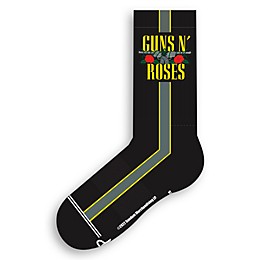 Perri's Guns N' Roses Side Stripe Short Crew Socks Black