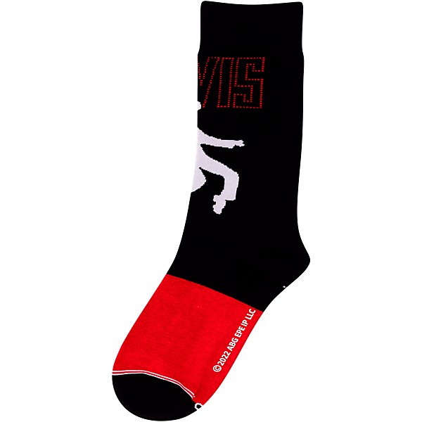 Perri's Dancing Elvis Crew Socks Black