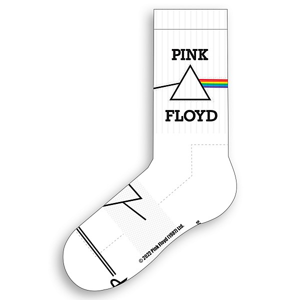 Perri's Pink Floyd The Dark Side Of The Moon Short Crew Socks White