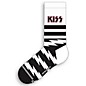 Perri's KISS Lightning Stripes Short Crew Socks White/Black thumbnail