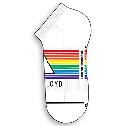 Perri's Pink Floyd The Dark Side Of The Moon Liner Socks White/Multicolor