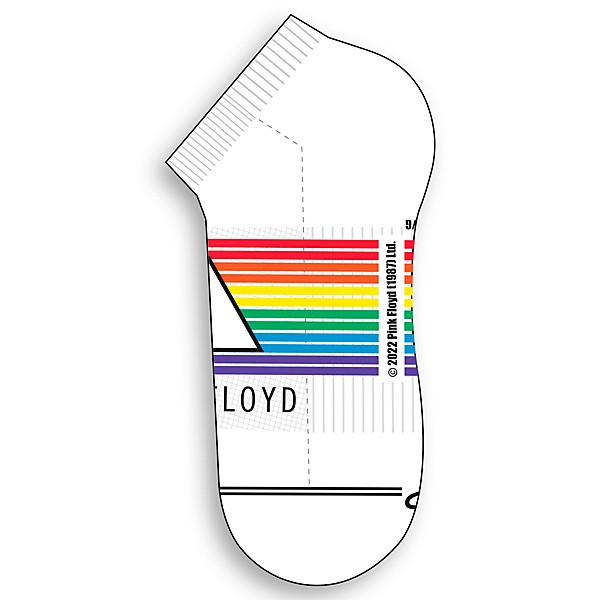 Perri's Pink Floyd The Dark Side Of The Moon Liner Socks White/Multicolor