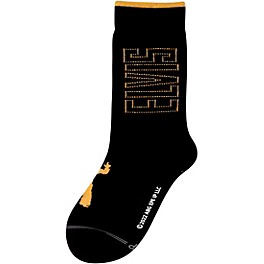 Perri's Metallic Elvis Stage Lights Crew Socks Black/Silver Perri's Metallic Elvis Stage Lights Crew Socks Black/Gold