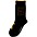 Perri's Metallic Elvis Stage Lights Crew Socks Black/Silver Perri's Metallic Elvis Stage Lights Crew Socks Black/Gold