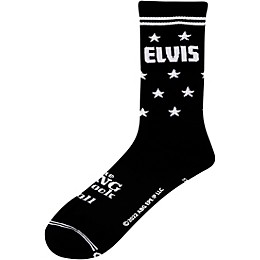 Perri's Elvis "The King" Crew Socks Black/White