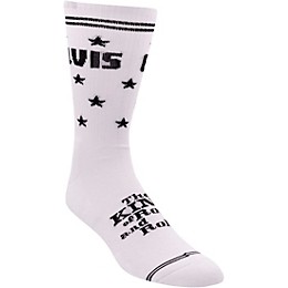 Perri's Elvis "The King" Crew Socks White/Black