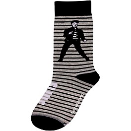 Perri's Elvis Jailhouse Rock Crew Socks Black/White/Grey