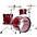 Ludwig Vistalite 50th Anniversary Fab 3-Pi... Ludwig Vistalite 50th Anniversary Fab 3-Piece Shell Pack With 22" Bass Drum Red