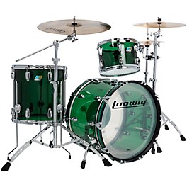 Ludwig Vistalite 50th Anniversary Fab 3-... Ludwig Vistalite 50th Anniversary Fab 3-Piece Shell Pack With 22" Bass Drum Green