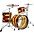 Ludwig Vistalite 50th Anniversa... Ludwig Vistalite 50th Anniversary Fab 3-Piece Shell Pack With 22" Bass Drum Red/Yellow/Red