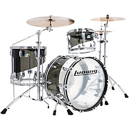 Ludwig Vistalite 50th Anniversary ... Ludwig Vistalite 50th Anniversary Fab 3-Piece Shell Pack With 22" Bass Drum Smoke/Clear