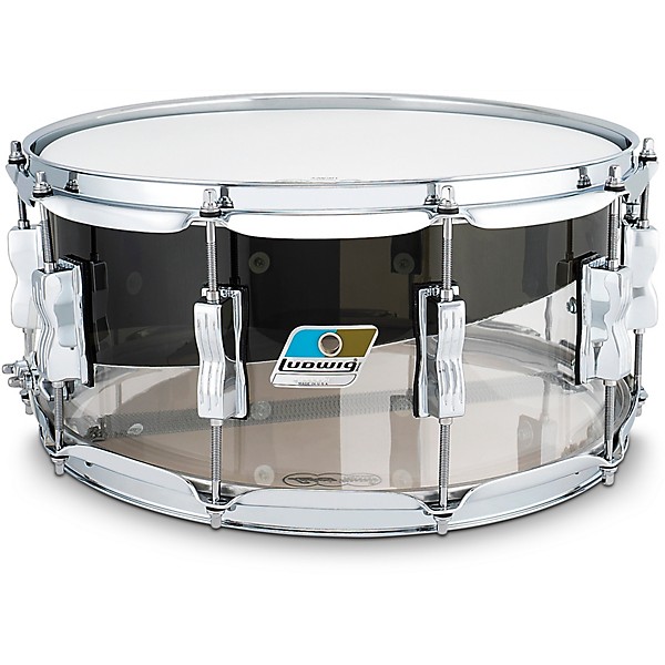 Ludwig Vistalite 50th Anniversary Snare Drum 14 x 6.5 in. Smoke/Clear