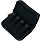 Protec A213ZIP Nylon 4-Piece French Horn Mouthpiece Pouch with Zipper Closure Black