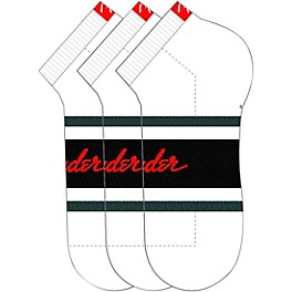 Perri's Fender Retro Stripe Liner Socks White/Black/Red Perri's Fender Retro Stripe Liner Socks White/Black/Red