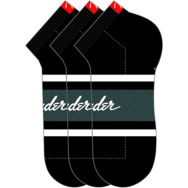 Perri's Fender Retro Stripe Liner Socks Black/Grey/White