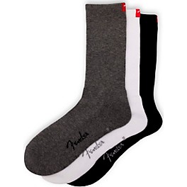 Perri's Fender The Icon Back Tab Crew Socks Black/Grey/White Perri's Fender The Icon Back Tab Crew Socks Black/Grey/White