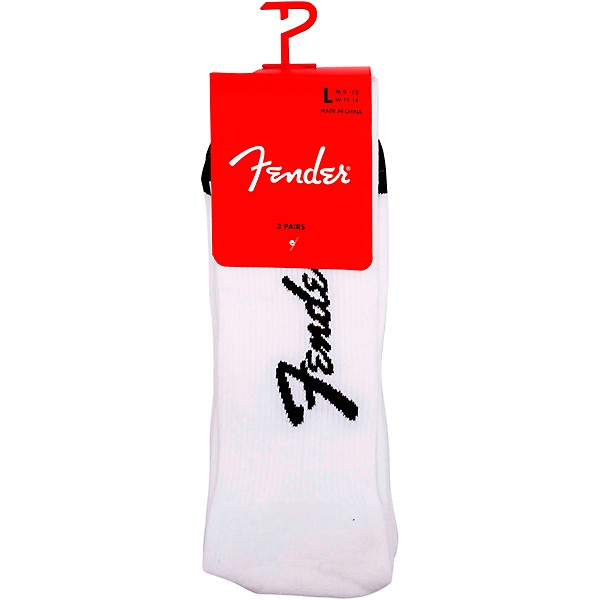 Perri's Fender Exploded Logo Short Crew Socks Black/White