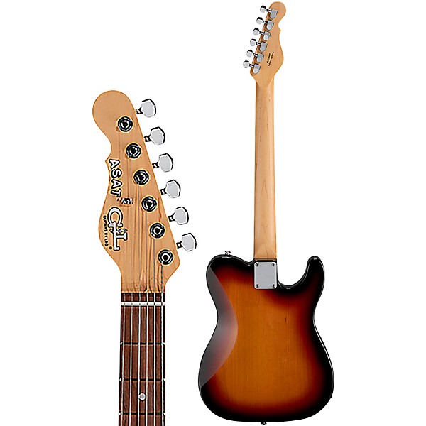 G&L Fullerton Deluxe ASAT Special Left Handed Electric Guitar 3-Tone Sunburst