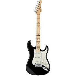 G&L Fullerton Deluxe Legacy Maple Fingerboard Electric Guitar Jet Black