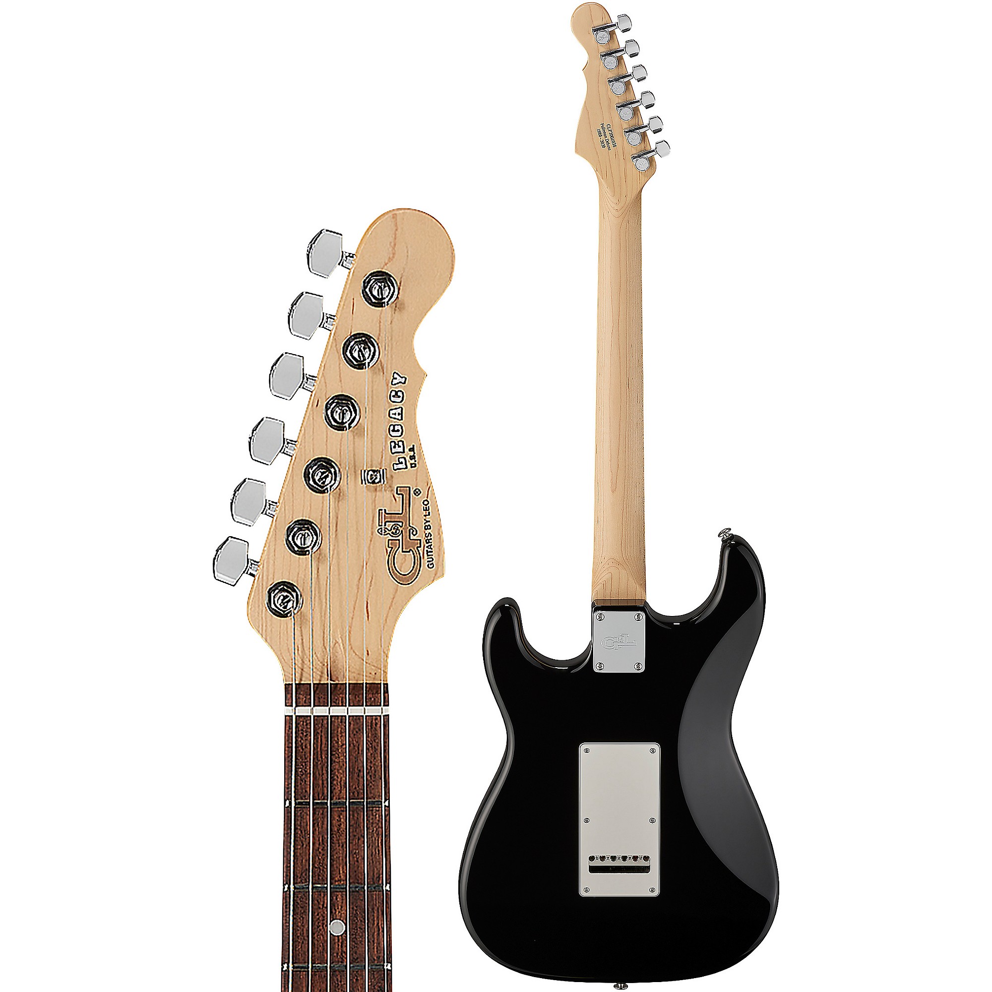 G&L Fullerton Deluxe Legacy Electric Guitar Jet Black | Guitar Center