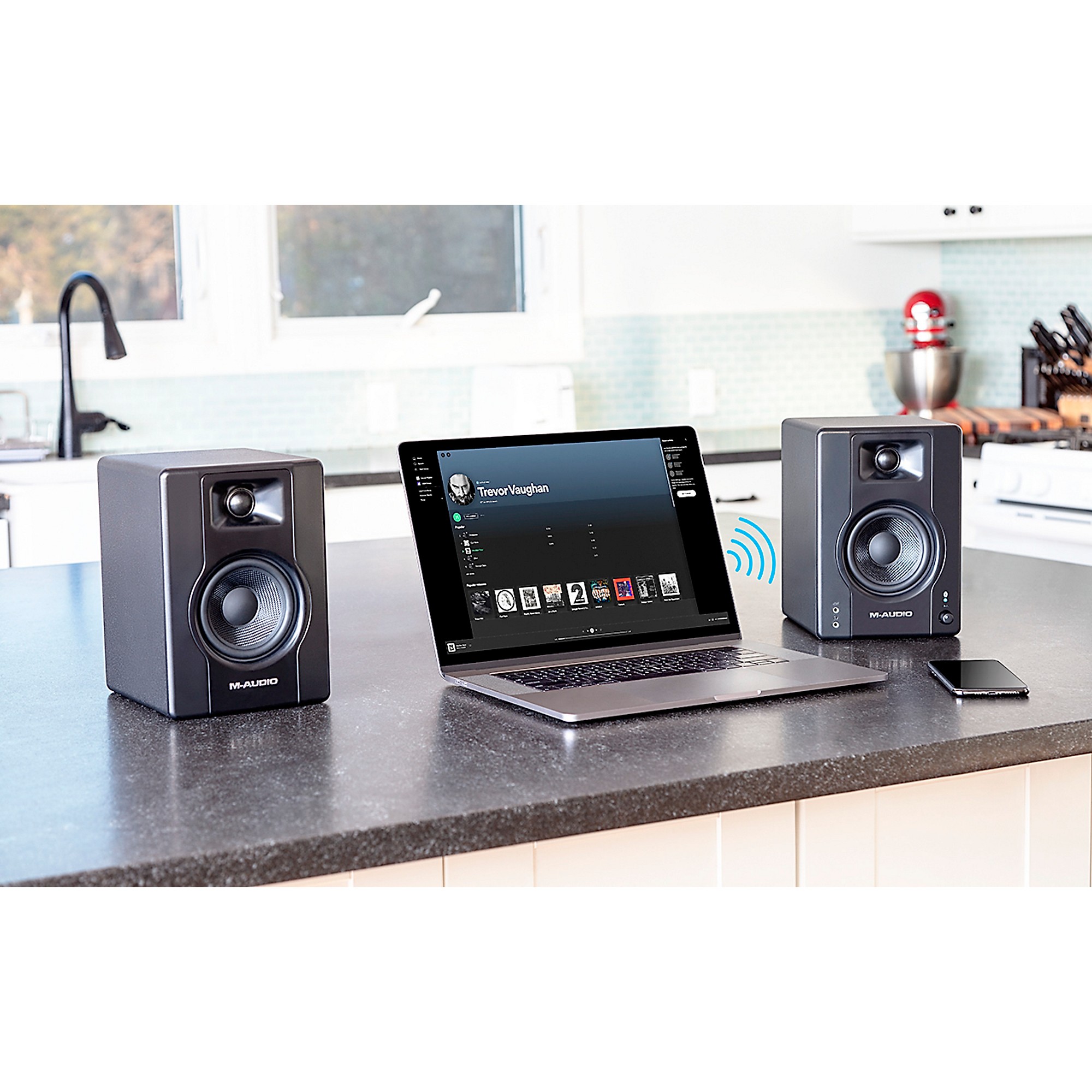  M-Audio BX4BT - Monitores de estudio Bluetooth de 4.5 pulgadas,  altavoces de PC HD para grabación y multimedia con software de producción  de música, 120 W, par : Todo lo demás