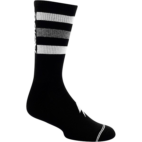Perri's ACDC High Voltage Crew Socks Black/White