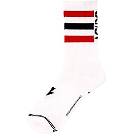 Perri's ACDC High Voltage Crew Socks Black/White Perri's ACDC High Voltage Crew Socks Black/White/Red