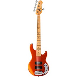 G&L CLF Research L-2500 Series 750 5 String Maple Fingerboard Electric Bass Tangerine Metallic