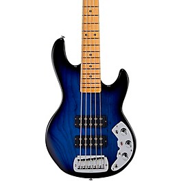 G&L CLF Research L-2500 Series 750 ... G&L CLF Research L-2500 Series 750 5 String Maple Fingerboard Electric Bass Blue Burst