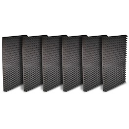 Auralex Studiofoam Pyramids 24"x48"x2" Acoustic Pane... Auralex Studiofoam Pyramids 24"x48"x2" Acoustic Panel 6-Pack Charcoal