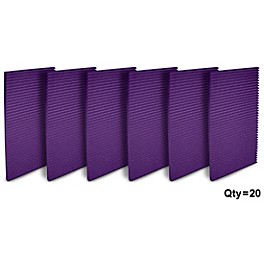 Auralex Studiofoam Wedges 24x48x1 inch Acoustic Panel... Auralex Studiofoam Wedges 24x48x1 inch Acoustic Panel 20-pack Purple